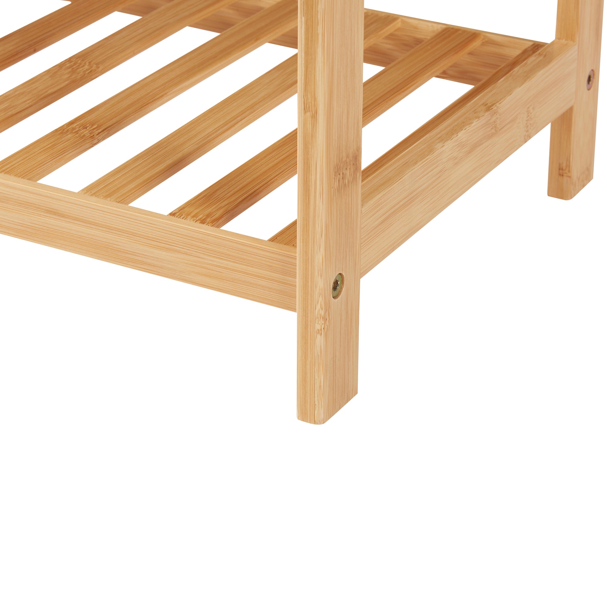 Scarpiera Dammfleth con 3 Ripiani 55 x 67,5 x 27 cm Bambù Naturale [en.casa]