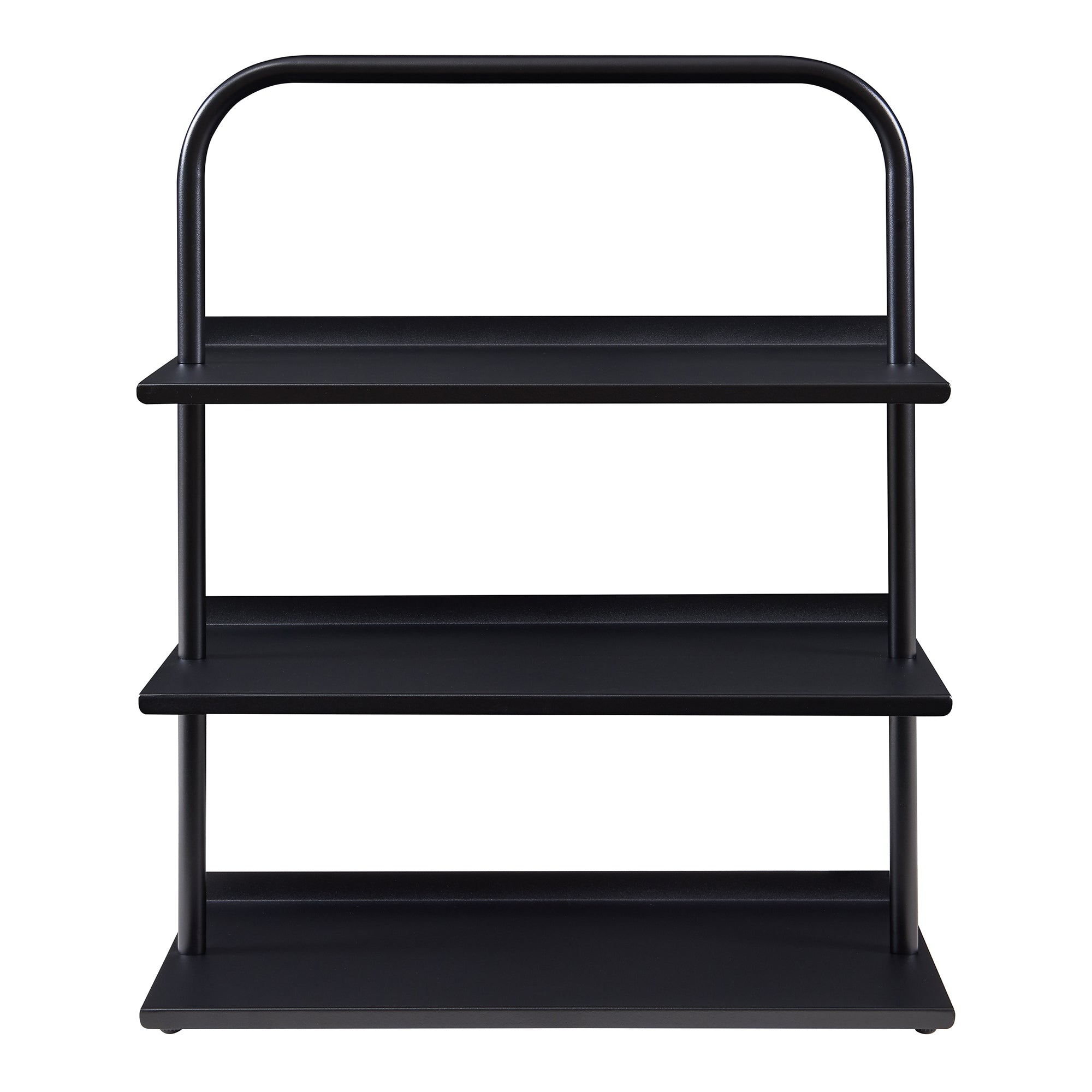 Scaffale Portascarpe Poytya Scarpiera a 3 Livelli 73 x 60 x 32 cm - Nero [en.casa]