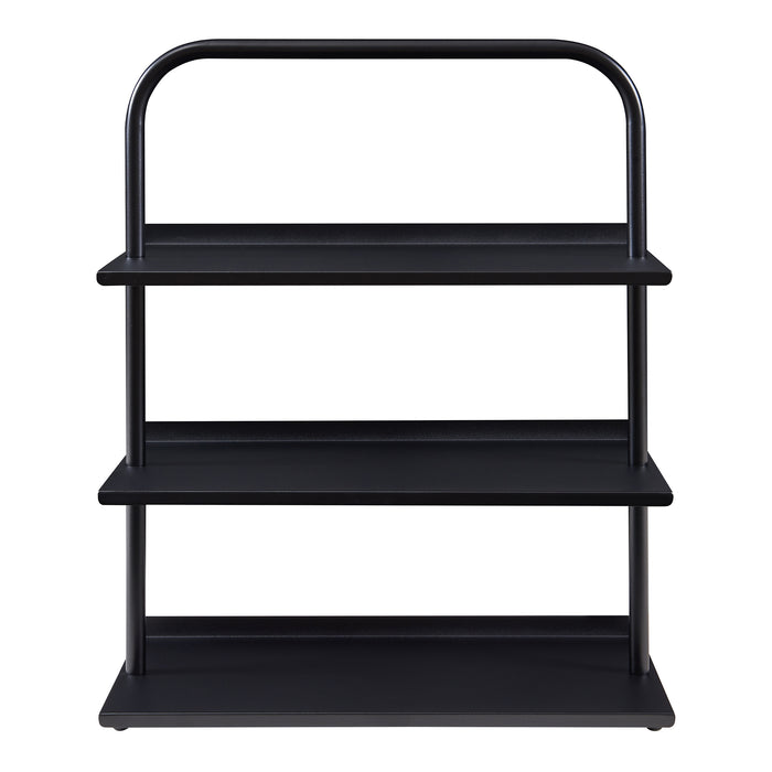 Scaffale Portascarpe Poytya Scarpiera a 3 Livelli 73 x 60 x 32 cm - Nero [en.casa]