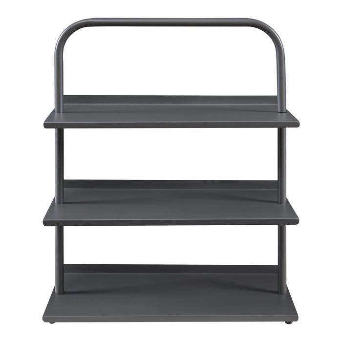 Scaffale Portascarpe Poytya Scarpiera a 3 Livelli 73 x 60 x 32 cm - Antracite [en.casa]