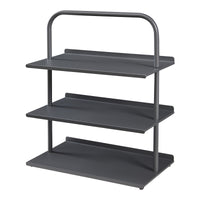 Scaffale Portascarpe Poytya Scarpiera a 3 Livelli 73 x 60 x 32 cm - Antracite [en.casa]