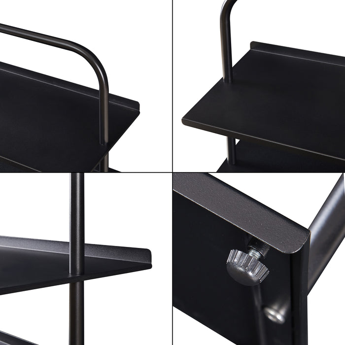 Scaffale Portascarpe Poytya Scarpiera a 5 Livelli 119 x 60 x 32 cm - Nero [en.casa]