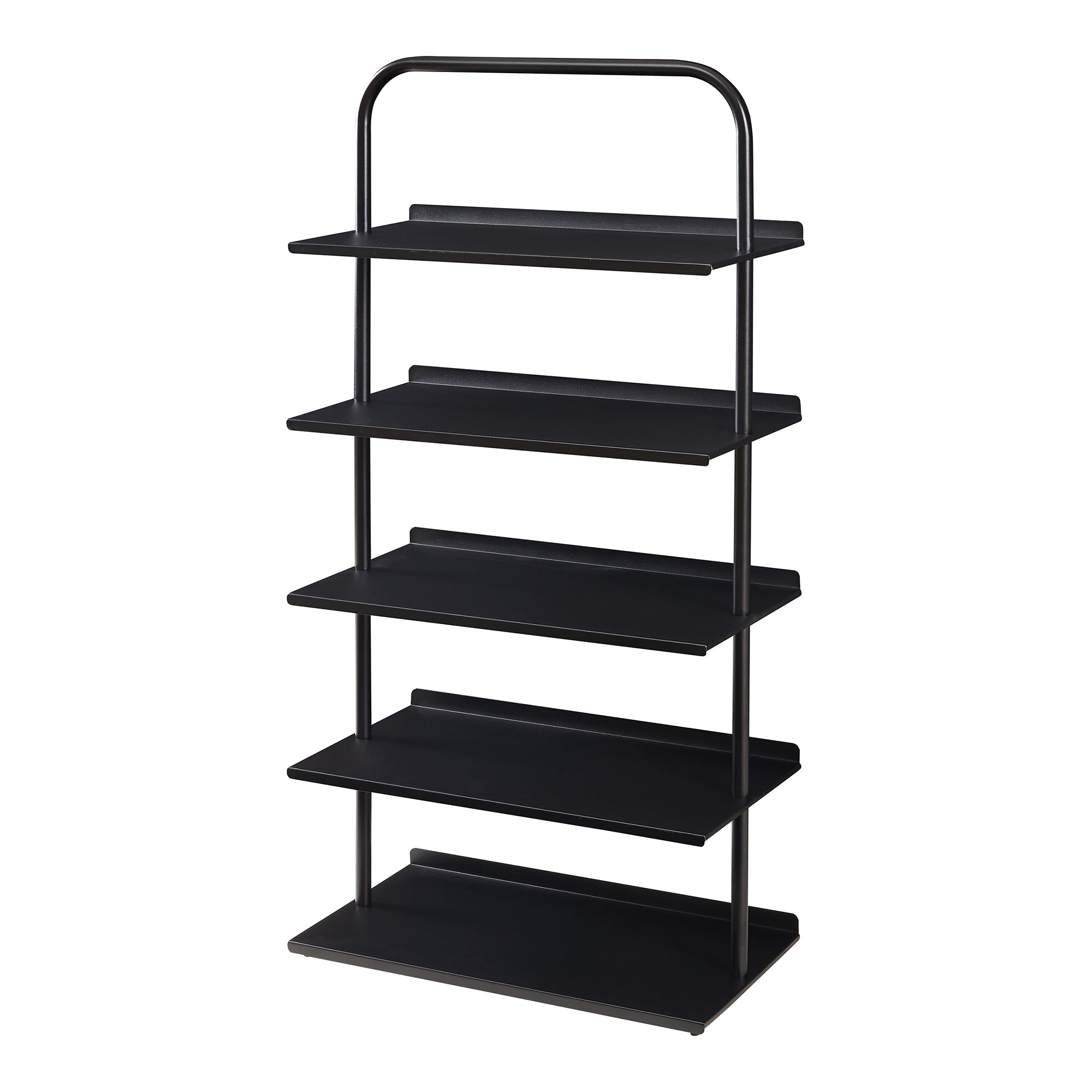 Scaffale Portascarpe Poytya Scarpiera a 5 Livelli 119 x 60 x 32 cm - Nero [en.casa]
