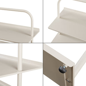 Scaffale Portascarpe Poytya Scarpiera a 5 Livelli 119 x 60 x 32 cm - Color Champagne [en.casa]