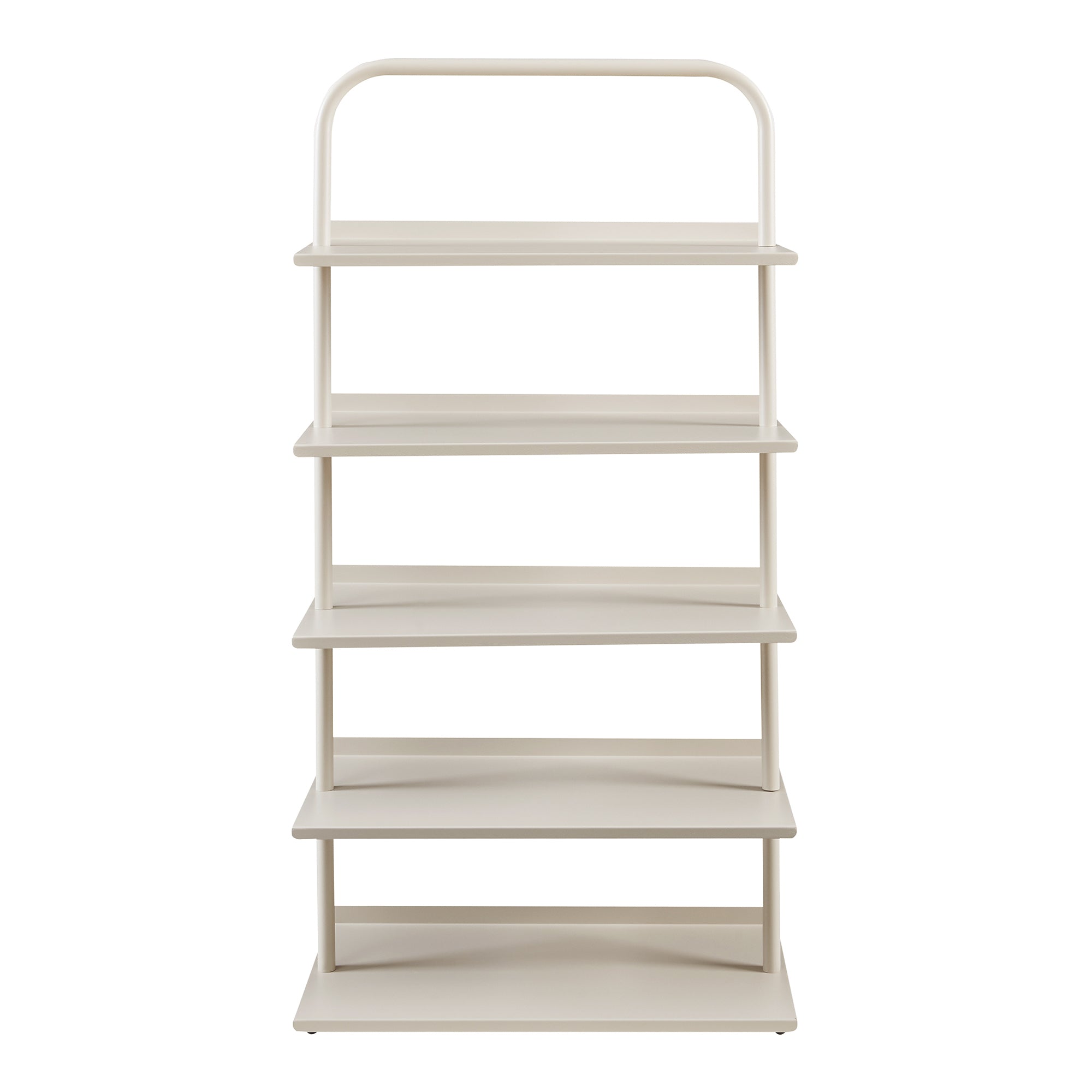 Scaffale Portascarpe Poytya Scarpiera a 5 Livelli 119 x 60 x 32 cm - Color Champagne [en.casa]