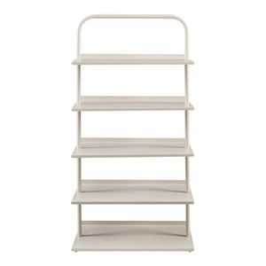 Scaffale Portascarpe Poytya Scarpiera a 5 Livelli 119 x 60 x 32 cm - Color Champagne [en.casa]