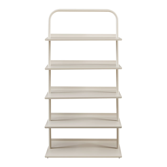 Scaffale Portascarpe Poytya Scarpiera a 5 Livelli 119 x 60 x 32 cm - Color Champagne [en.casa]