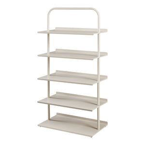 Scaffale Portascarpe Poytya Scarpiera a 5 Livelli 119 x 60 x 32 cm - Color Champagne [en.casa]
