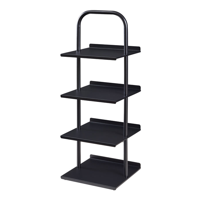 Scaffale Portascarpe Poytya Scarpiera a 4 Livelli 96 x 34 x 32 cm - Nero [en.casa]