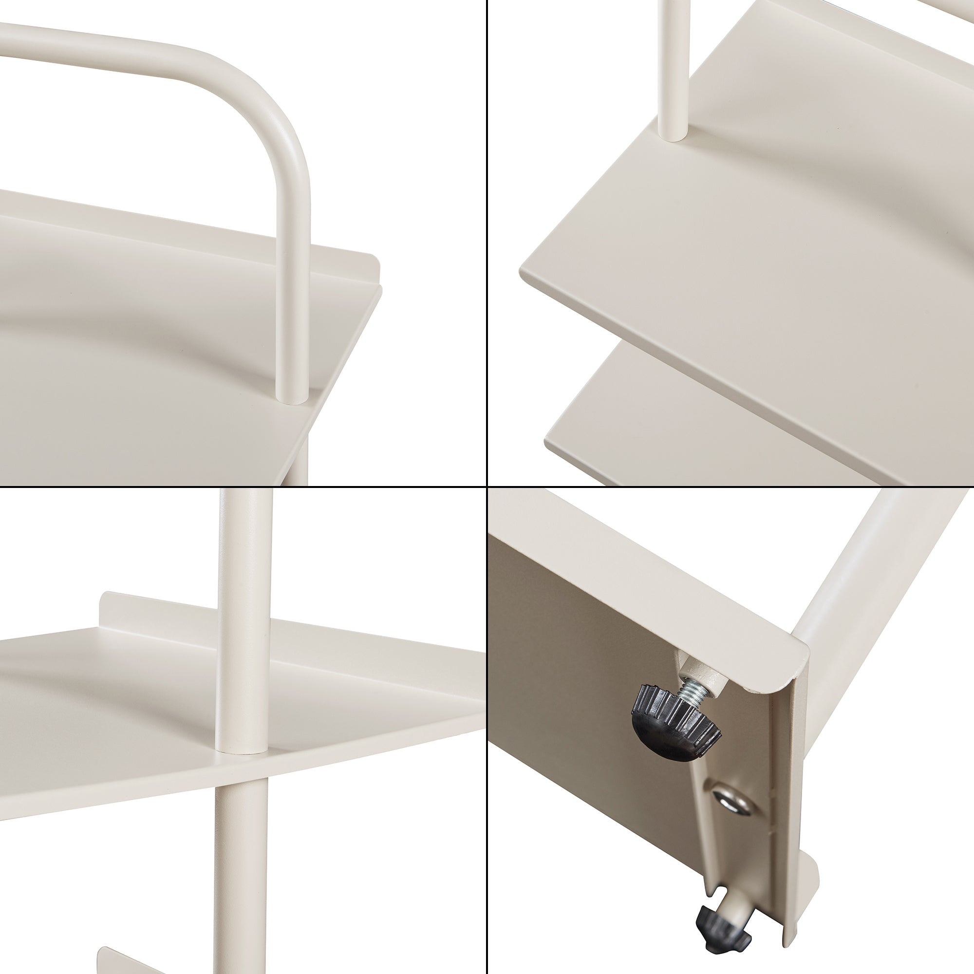 Scaffale Portascarpe Poytya Scarpiera a 4 Livelli 96 x 34 x 32 cm - Color Champagne [en.casa]