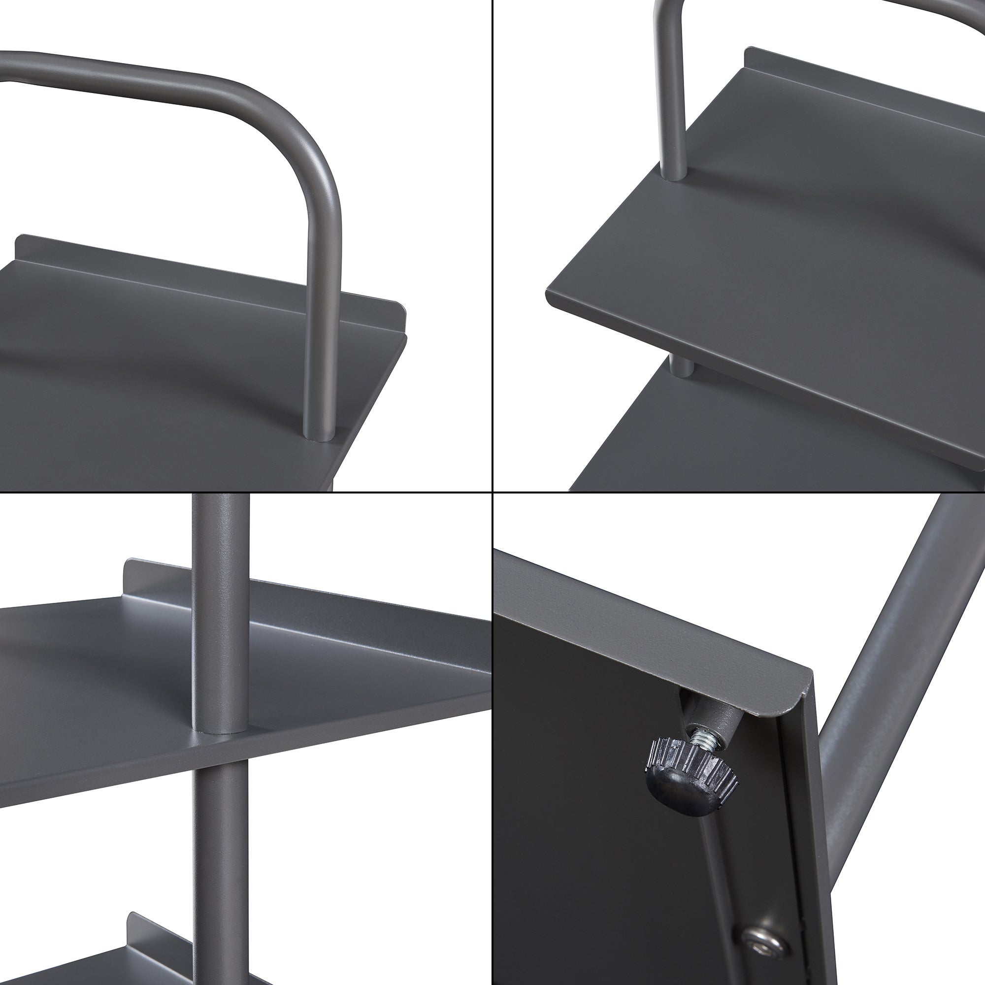 Scaffale Portascarpe Poytya Scarpiera a 4 Livelli 96 x 34 x 32 cm - Antracite [en.casa]