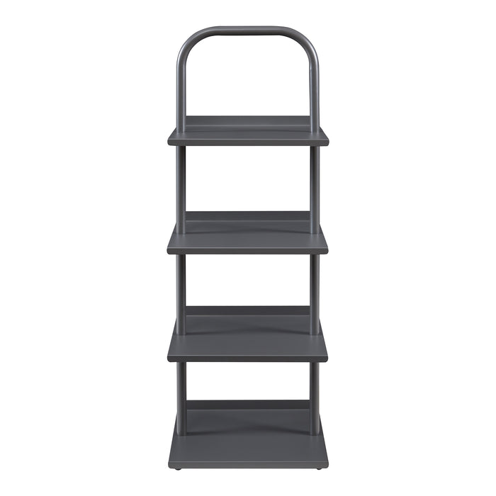 Scaffale Portascarpe Poytya Scarpiera a 4 Livelli 96 x 34 x 32 cm - Antracite [en.casa]