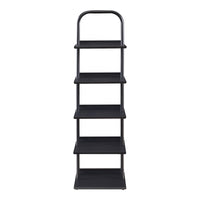 Scaffale Portascarpe Poytya Scarpiera a 5 Livelli 119 x 34 x 32 cm - Nero [en.casa]
