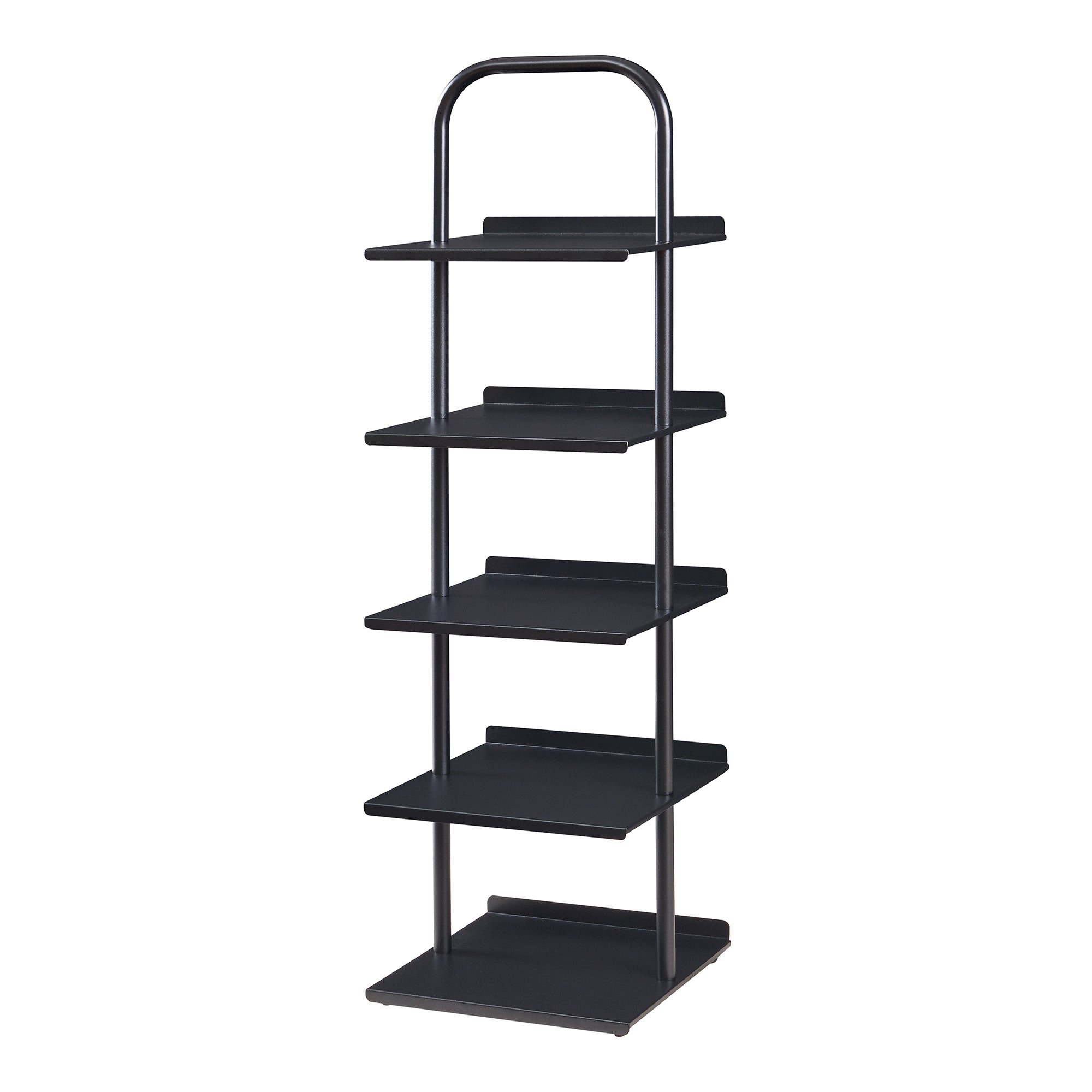 Scaffale Portascarpe Poytya Scarpiera a 5 Livelli 119 x 34 x 32 cm - Nero [en.casa]