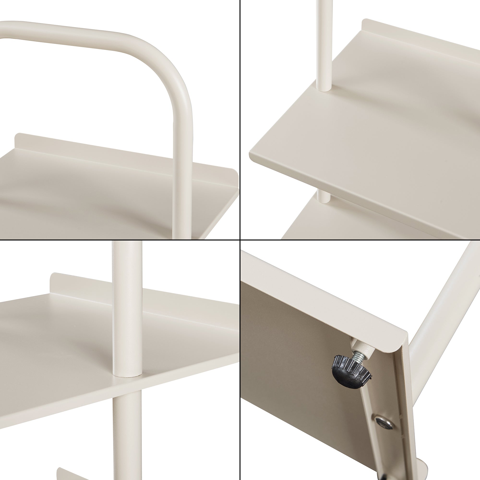 Scaffale Portascarpe Poytya Scarpiera a 5 Livelli 119 x 34 x 32 cm - Color Champagne [en.casa]