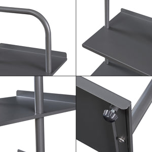 Scaffale Portascarpe Poytya Scarpiera a 5 Livelli 119 x 34 x 32 cm - Antracite [en.casa]