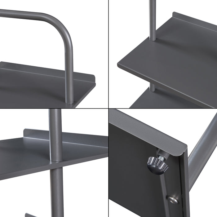 Scaffale Portascarpe Poytya Scarpiera a 5 Livelli 119 x 34 x 32 cm - Antracite [en.casa]