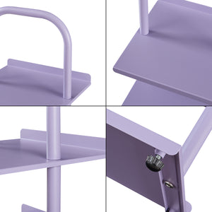 Scarpiera Poytya per Cameretta Scaffale in Acciaio 96x30x27 cm - Viola [en.casa]