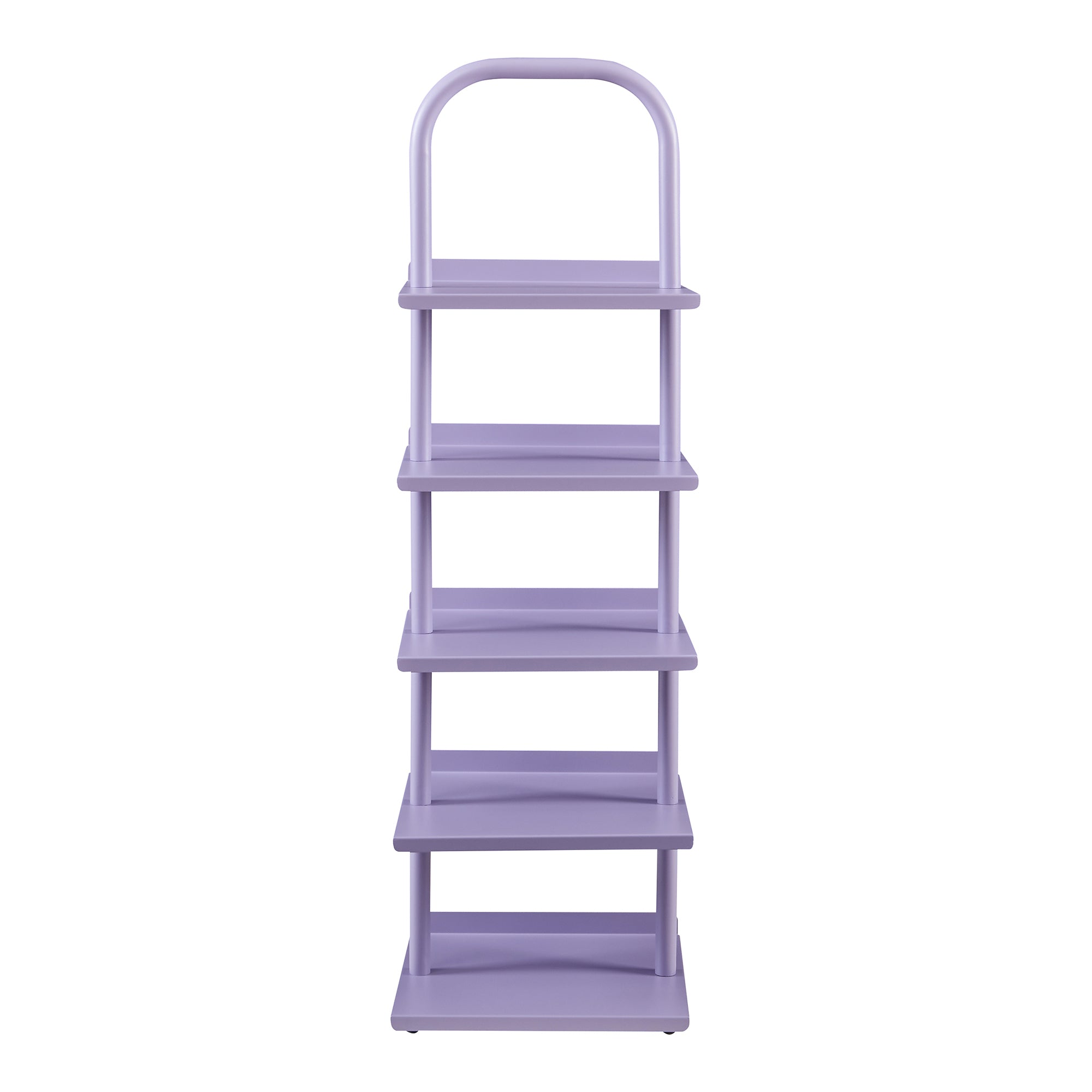 Scarpiera Poytya per Cameretta Scaffale in Acciaio 96x30x27 cm - Viola [en.casa]