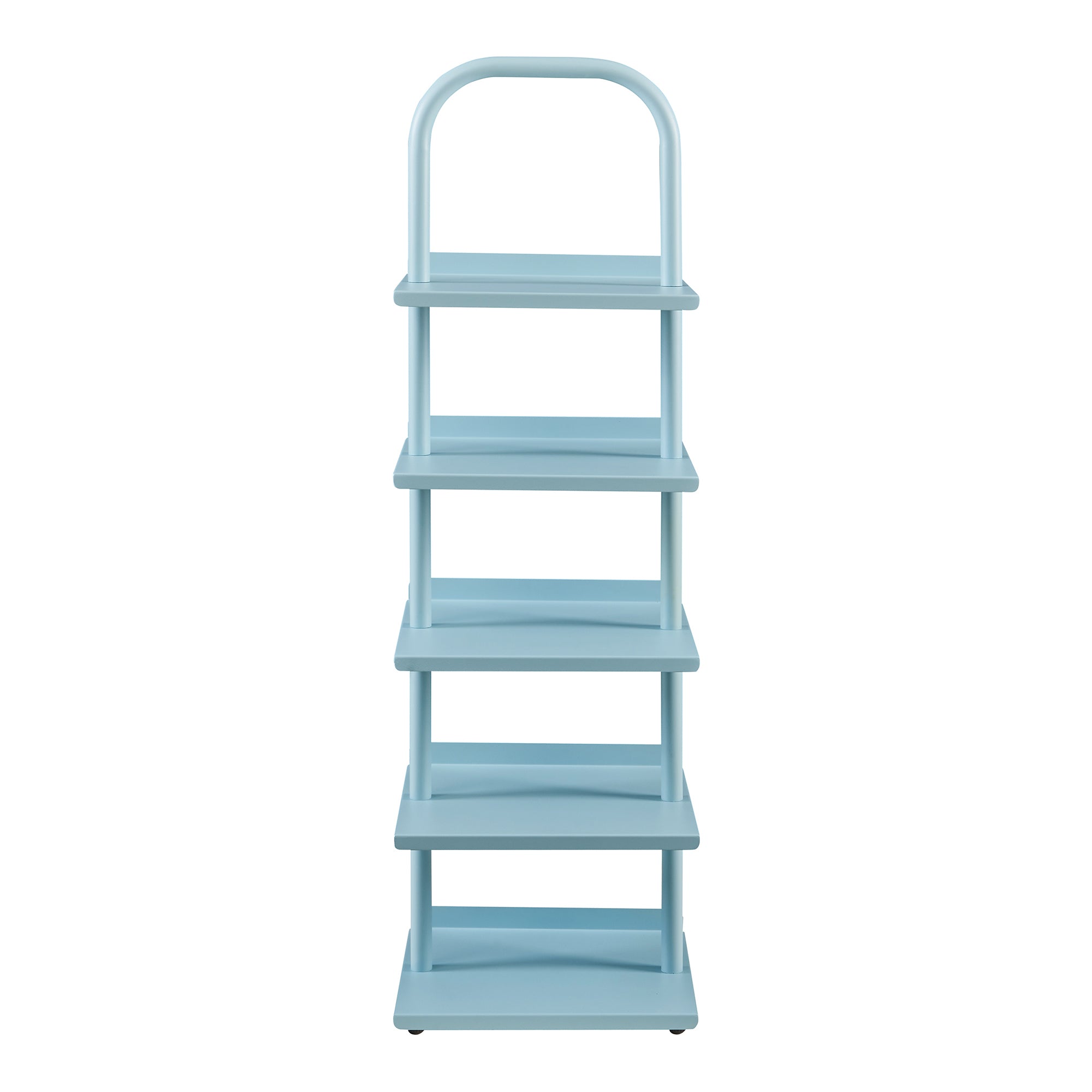 Scarpiera Poytya per Cameretta Scaffale in Acciaio 96x30x27 cm - Blu [en.casa]