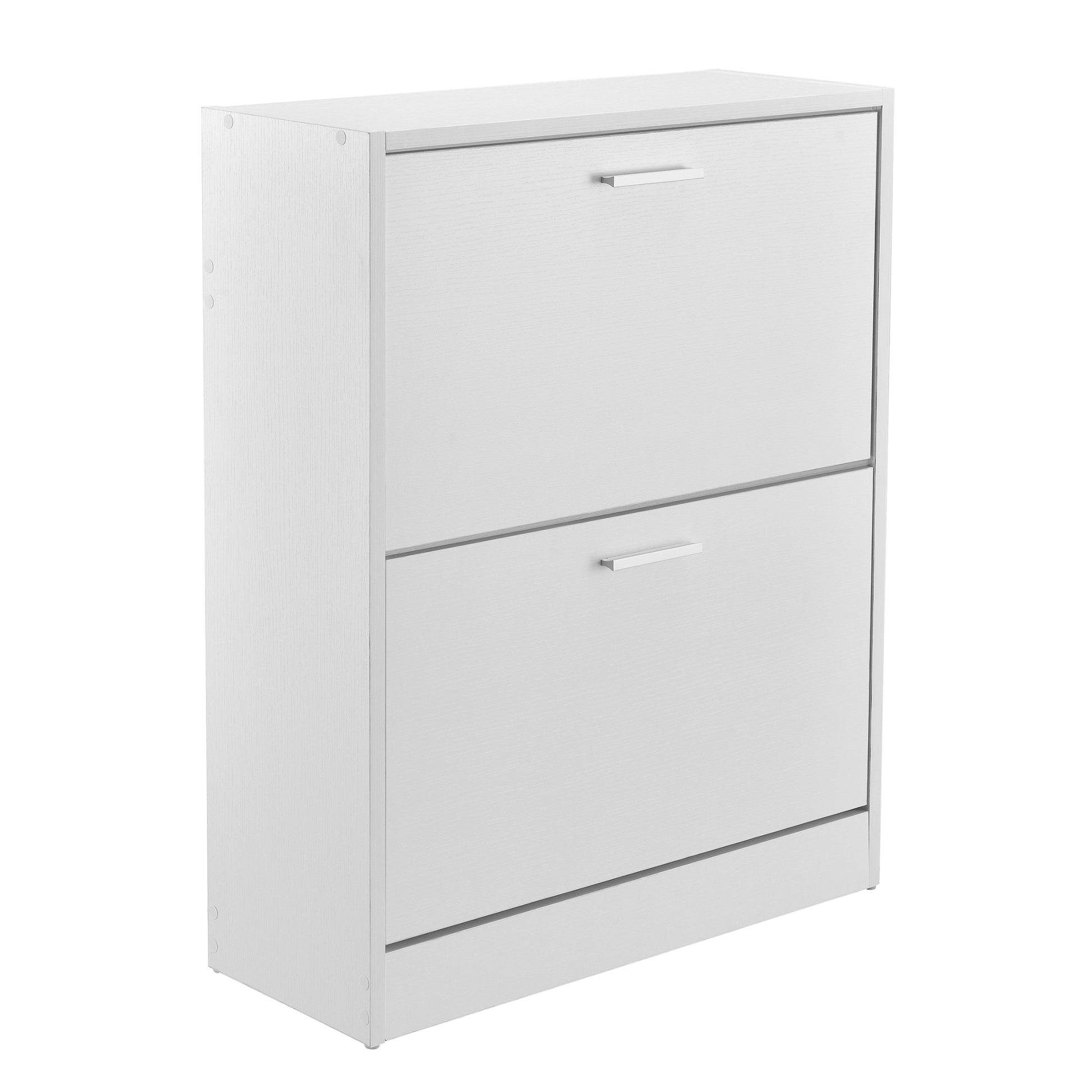 Scaffale per armadio scarpiera portaoggetti 2 scomparti truciolare 63 x 24 x 81 cm bianco 03_0005169