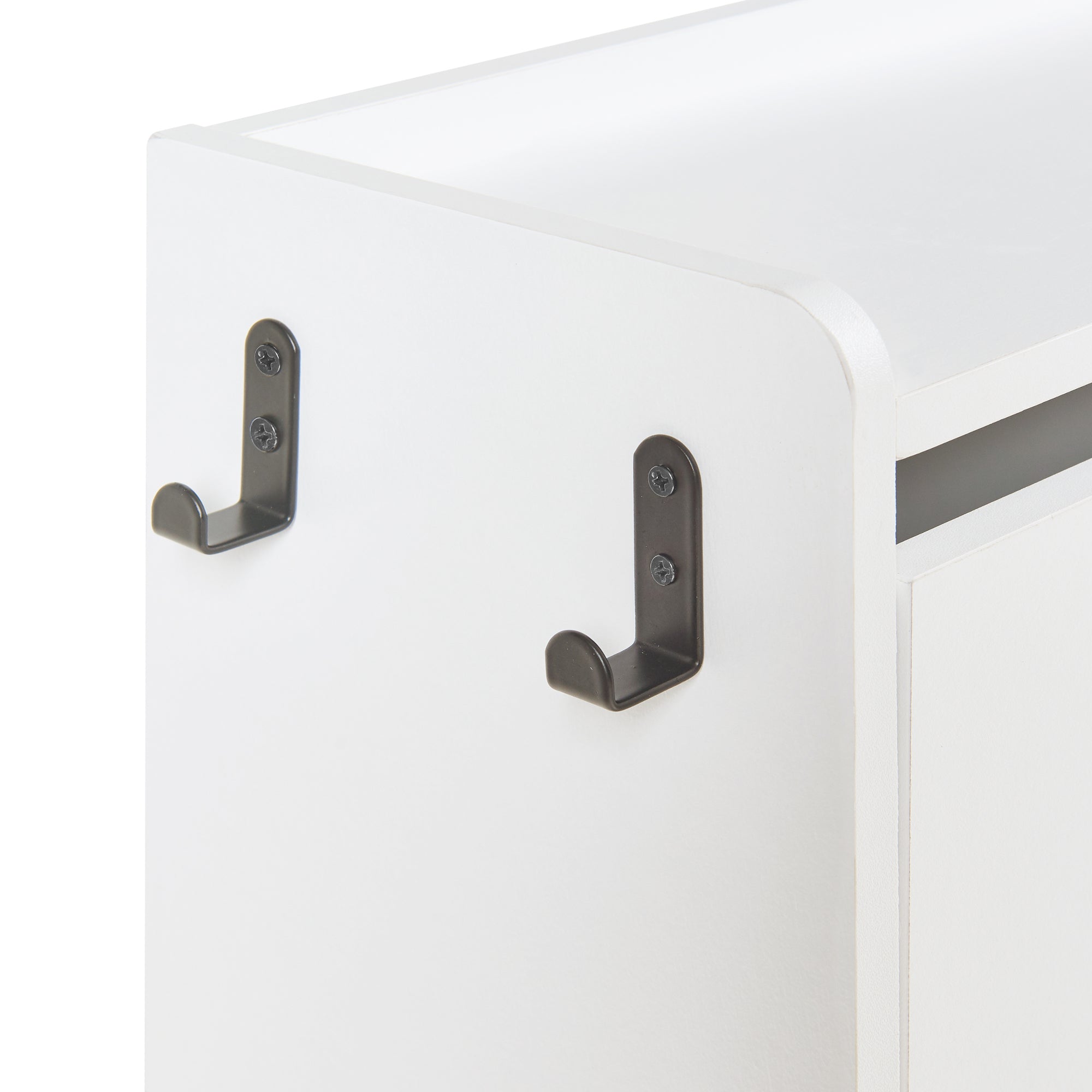 Scarpiera Ylitornio a 4 Contenitori Ribaltabili con Piedini a Cornice - Bianco [en.casa]