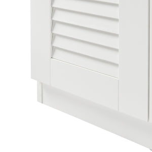 Set Løten di Armadio Scarpiera e Panca 97 x 120 x 36 cm Bianco [en.casa]