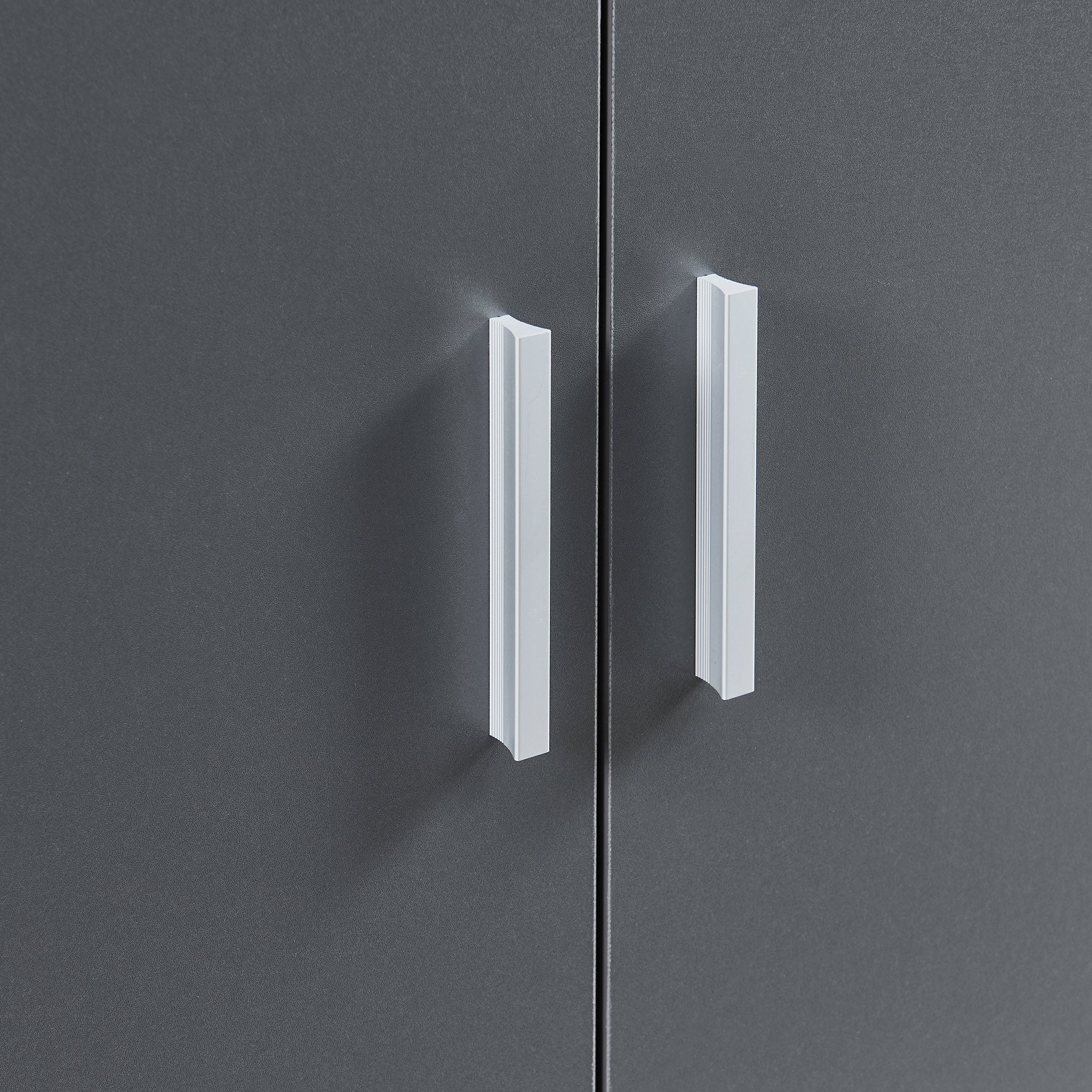 Armadio Portascarpe Notribontaa con 7 Scomparti Scarpiera 108 x 55 x 35 cm - Antracite [en.casa]