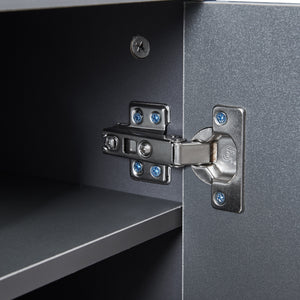 Armadio Portascarpe Notribontaa con 7 Scomparti Scarpiera 108 x 55 x 35 cm - Antracite [en.casa]