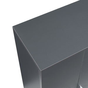 Armadio Portascarpe Notribontaa con 7 Scomparti Scarpiera 108 x 55 x 35 cm - Antracite [en.casa]