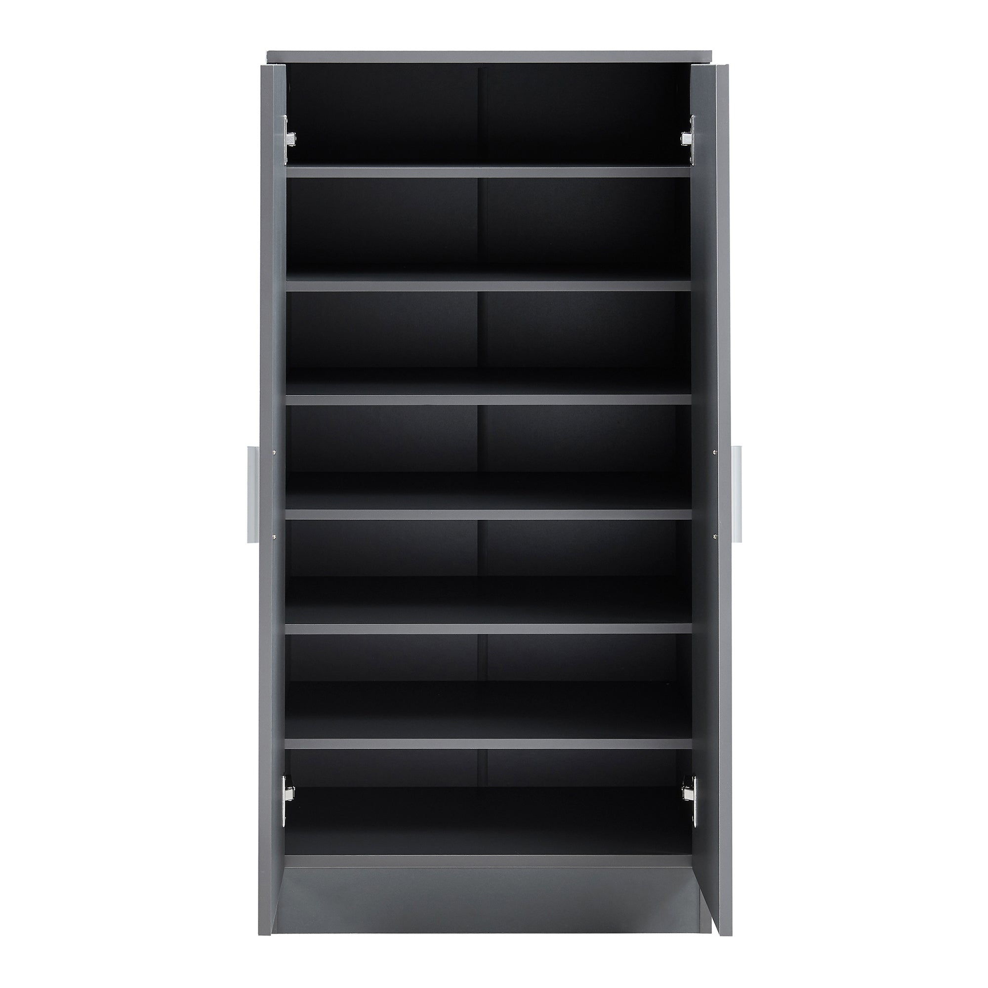 Armadio Portascarpe Notribontaa con 7 Scomparti Scarpiera 108 x 55 x 35 cm - Antracite [en.casa]