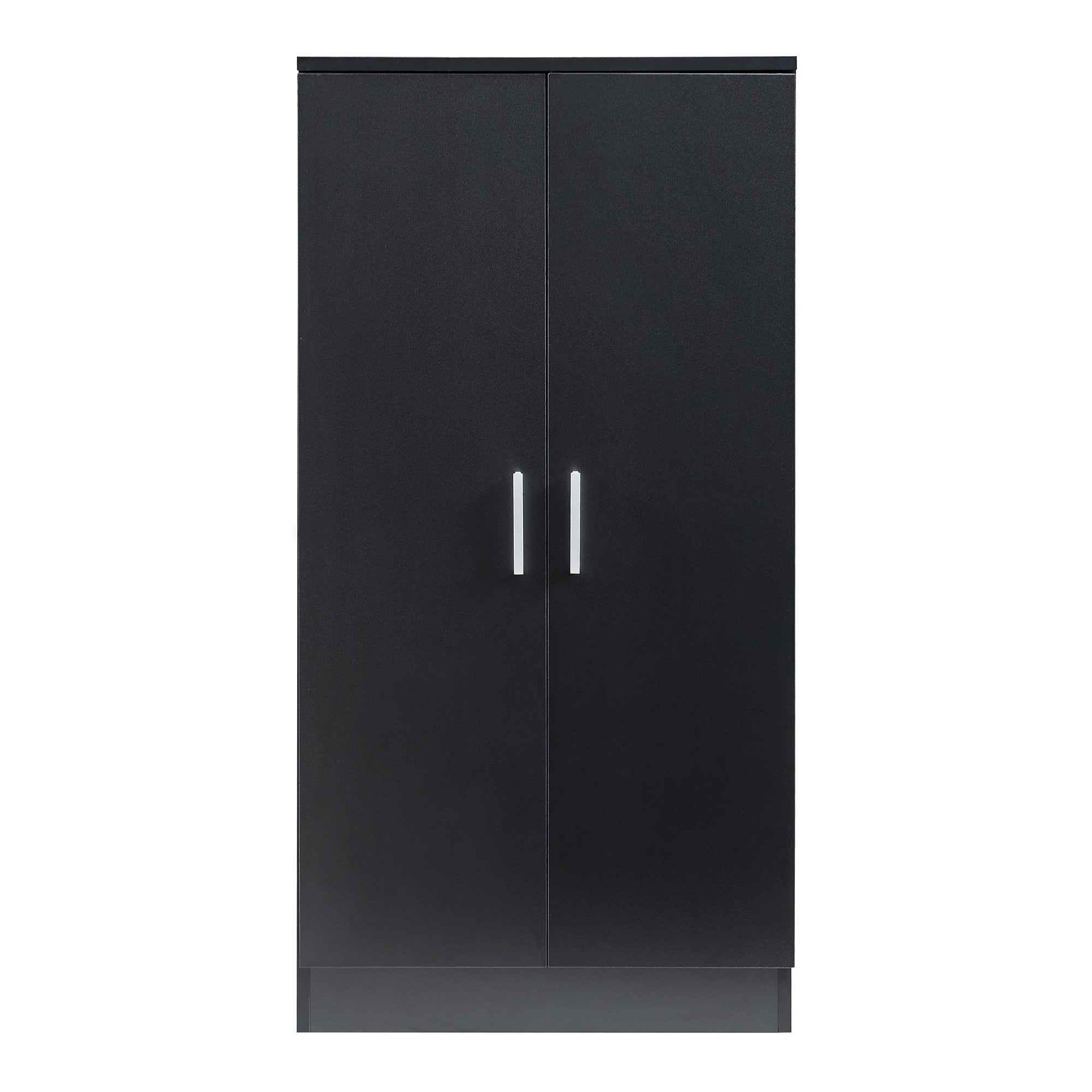 Armadio Portascarpe Notribontaa con 7 Scomparti Scarpiera 108 x 55 x 35 cm - Nero [en.casa]