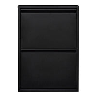 Scarpiera con 2 cassetti ribaltabili nera 03_0007636