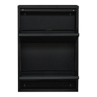 Scarpiera con 2 cassetti ribaltabili nera 03_0007636