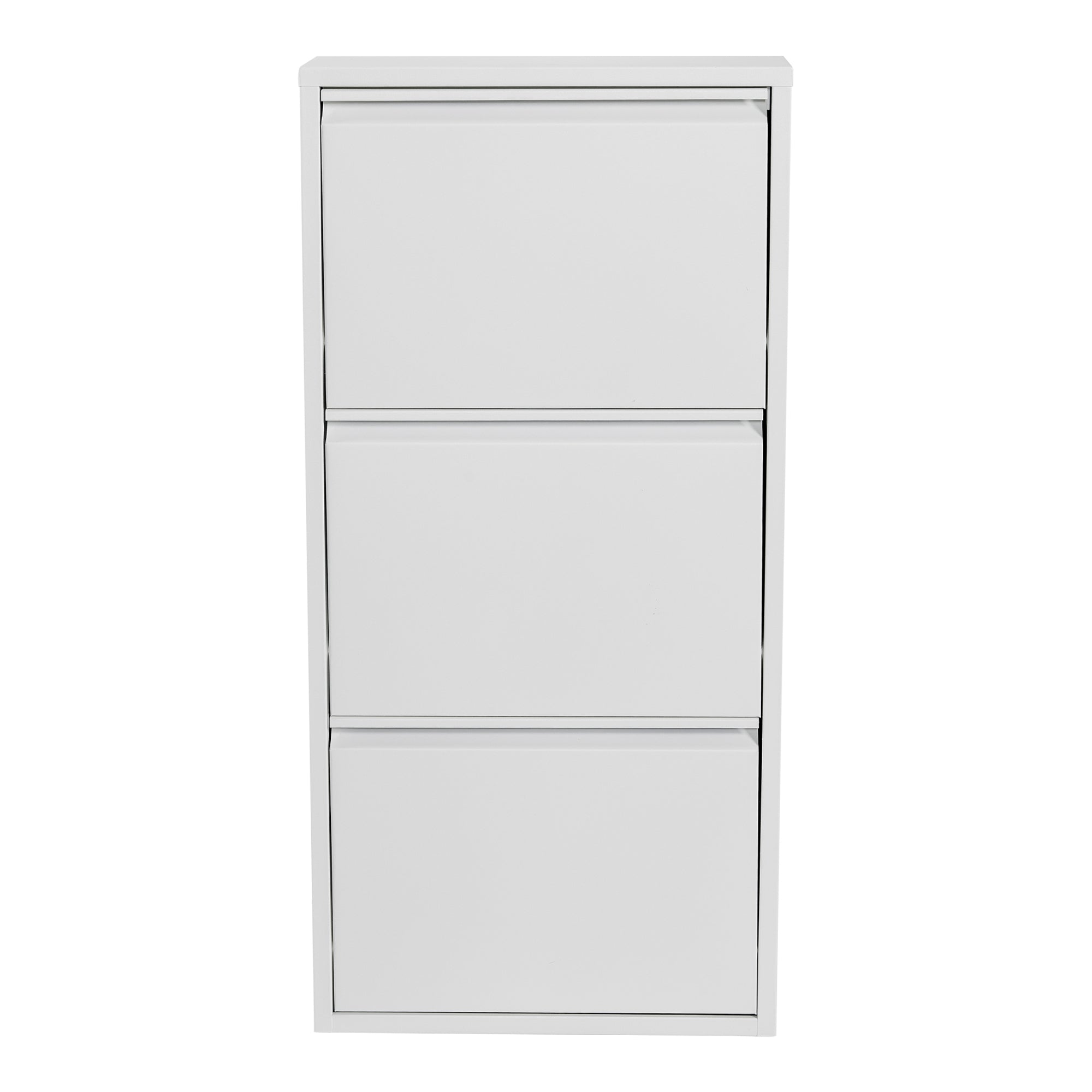 Scarpiera con 3 cassetti ribaltabili bianco 03_0007637