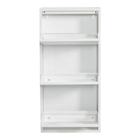 Scarpiera con 3 cassetti ribaltabili bianco 03_0007637