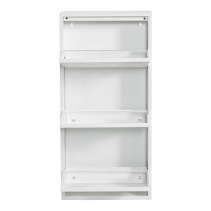 Scarpiera con 3 cassetti ribaltabili bianco 03_0007637