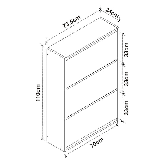 Scarpiera 110 x 74 x 24 cm bianco 03_0007617