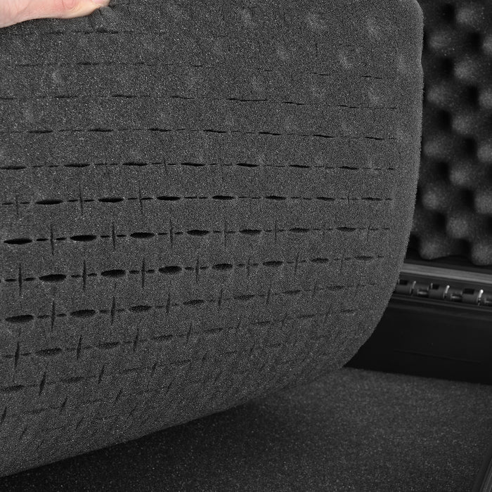 [pro.tec] Custodia protettiva per atrezzature, fotocamere - 40,6 x 33 x 17,4 cm - Con fodera schiuma poliuretanica