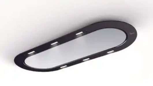 Cappa a soffitto da incasso UNIKA cm 120x50 - Bianca e Nera - 800 m3/h