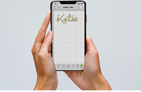 Cricut Explore/Maker Rotolo Smart Termoadesivo Iron-On Everyday 33 x 91 cm - Glitter Black