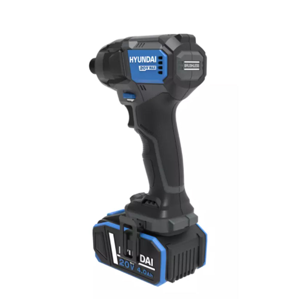 AVVITATORE AD IMPULSI 1/4″ 20V BRUSHLESS 230Nm+BATTERIA 4Ah ID20X-230FT HYUNDAI