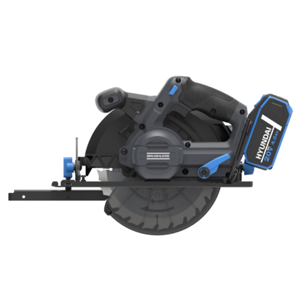 SEGA CIRCOLARE A BATTERIA A MANO 20V TAGLIO 190mm LAMA 24 DENTI CS20X-190 HYUNDAI