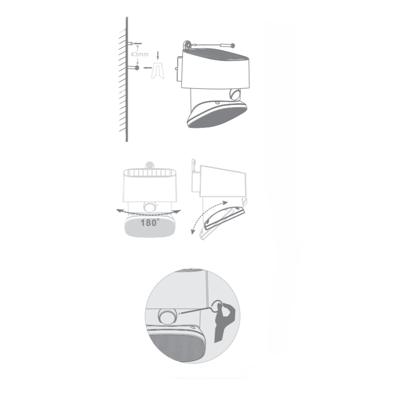 LED solare multifunzione/orientabile 2000lm IP65