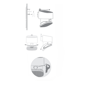 LED solare multifunzione/orientabile 2000lm IP65