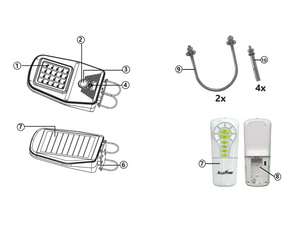 Proiettore stradale solare IP65 2000lm multifunzione