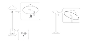 Zafferano Lampada da Tavolo Led Ricaricabile Pina L Desk - 6W, IP65, Dimmer Touch, Testa Magnetica, Design Moderno per Interni ed Esterni - Bronzo