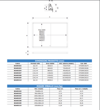 Bacheca per interno ante scorrevoli 9 x A4