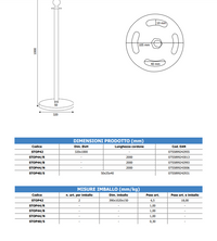 Cordone intrecciato 2mt con moschettoni silver Blu
