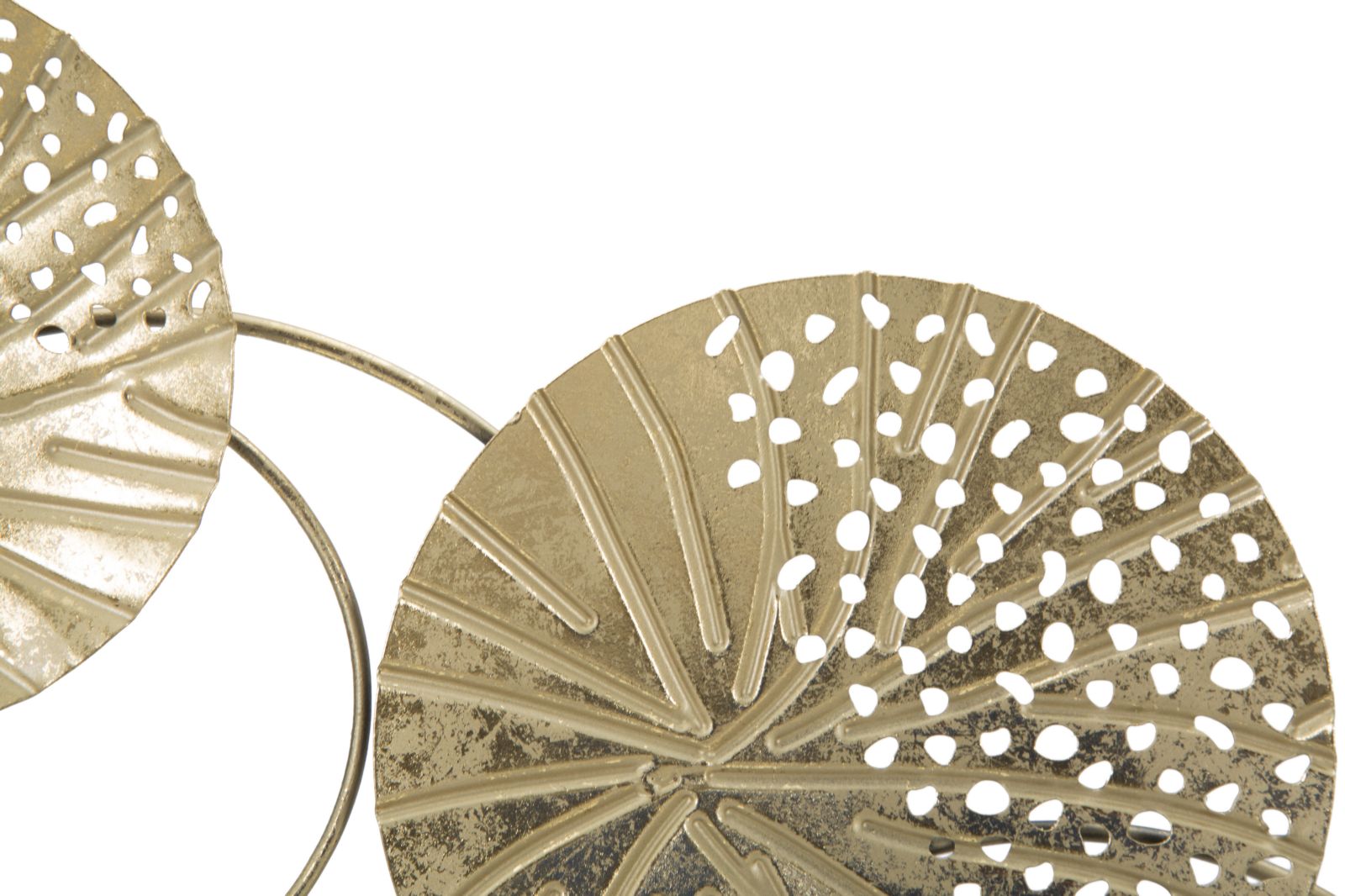 Scultura PANEL -C- 56x7x43 cm in metallo dorato